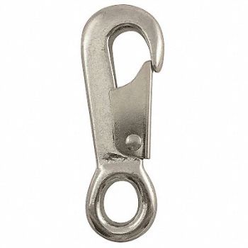 LUCKY LINE PRODUCTS Eyelet Spring Snap L 4 3/4 In, 4GGU6