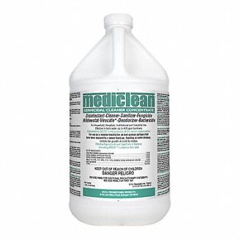 MEDICLEAN Disinfectant and Sanitizer Lemon 1 gal, 4GHV9