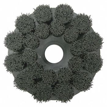 WEILER Shell Mill Brush 6 In D Wire 0.055 In, 4GJD7