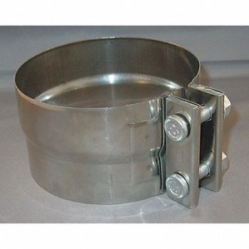 DAYCO Metal Exhaust Clamps ID 5 3/16 In Silver, 4GKC3