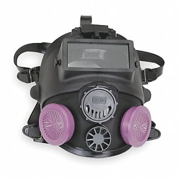 HONEYWELL NORTH J6301 Full Face Respirator M/L Neoprene, 4GM19