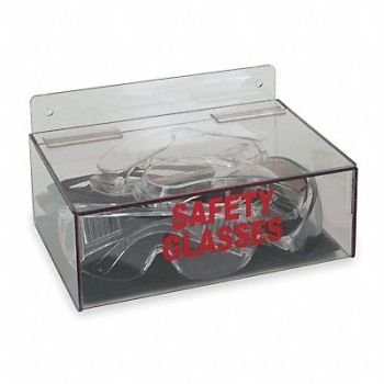 GRAINGER APPROVED Prot Eyewear Disp Tray Clr PETG Wall Mtg, 4GMR6