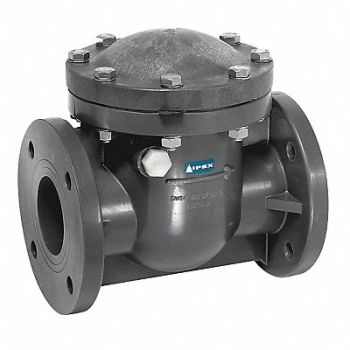 GRAINGER APPROVED Swing Check Valve PVC 6 Flange, 4GPN6