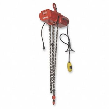 DAYTON Electric Chain Hoist 800 lb 10 ft., 4ZY98