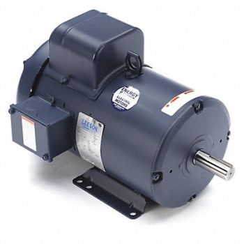 LEESON 50 Hz Motor 5 HP 2 875 RPM 220V AC 184T, 4GUM3