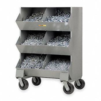 LITTLE GIANT Bin Cart 20x32x45-1/2 in 2400 lb Cap., 4GVU3