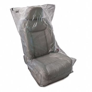 SLIP-N-GRIP Seat Cover Roll Plastic PK500, 4GYU8