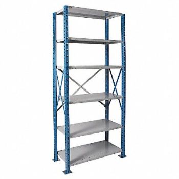 HALLOWELL Metal Shlvng Cap 500 lb 24inx120inx48in, 4GZW5
