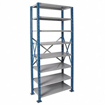 HALLOWELL Metal Shlvng Cap 500 lb 24inx120inx48in, 4GZW9
