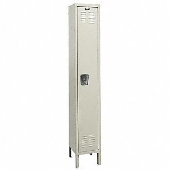 HALLOWELL Wrdrb Lckr 1x1Lckr Tan 78 x12 x12 Assm, 4HE47