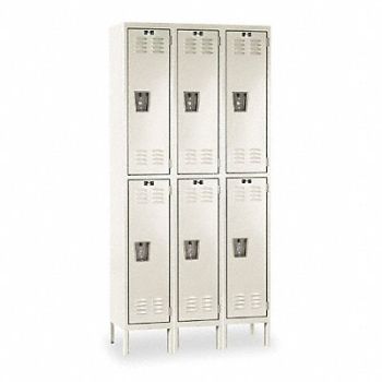 HALLOWELL Wrdrb Lckr 2x3Lckr Tan 78 x36 x18 Assm, 4HE54