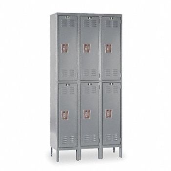 HALLOWELL G3778 Lckr 2x3Lckr Drk Gry 78 x45 x18 Assm, 4HB66