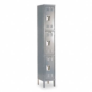 HALLOWELL G7217 Lckr 3x1Lckr Drk Gry 78 x12 x18 Assm, 4HE11