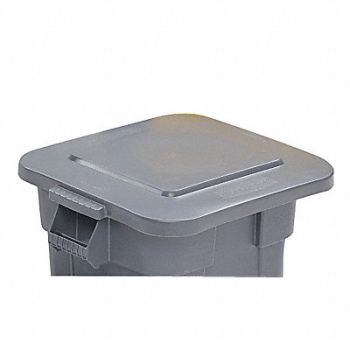 RUBBERMAID COMMERCIAL PRODUCTS D1938 Trash Can Top Flat Snap-On Closure Gray, 4HC08