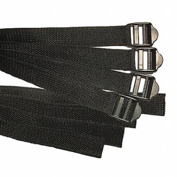 IMPACTO Replacement Strap 24 L x 1 W Black PK4, 4HCR7