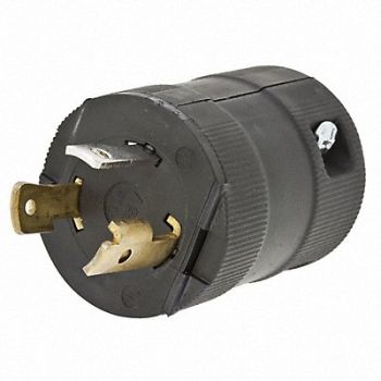 HUBBELL Plug 125VAC 30A L5-30P 2P 3W 1PH, 4HD30