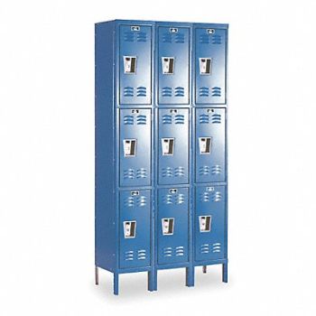 HALLOWELL G7223 Lckr 3x3Lckr Mrn Bl 78 x36 x18 Assm, 4HE18