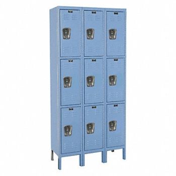 HALLOWELL G7221 Lckr 3x3Lckr Mrn Bl 78 x36 x15 Assm, 4HE16