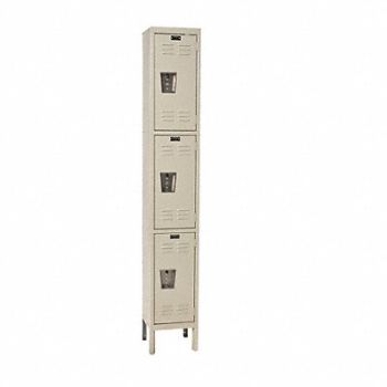 HALLOWELL Wrdrb Lckr 3x1Lckr Tan 78 x12 x12 Assm, 4HE55