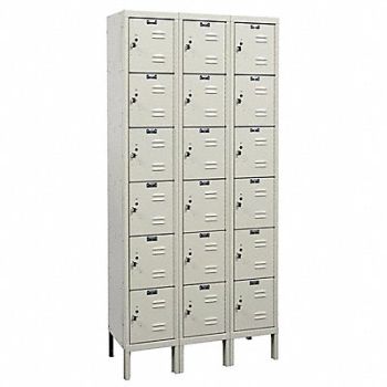 HALLOWELL Bx Lckr 6x3Lckr Tan 78 x36 x18 UnAssm, 4VEG2
