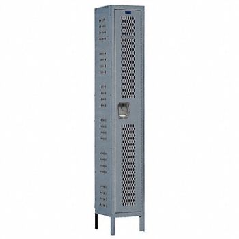 HALLOWELL Lckr 1x1Lckr Drk Gry 78 x18 x21 Assm, 4HE77