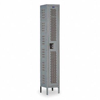 HALLOWELL Lckr 1x1Lckr Drk Gry 78 x12 x18 Assm, 4HE71