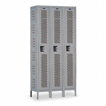 HALLOWELL Lckr 1x3Lckr Drk Gry 78 x36 x18 Assm, 4HE72