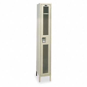 HALLOWELL Wrdrb Lckr 1x1Lckr Tan 78 x12 x18 Assm, 4HE95