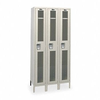 HALLOWELL Wrdrb Lckr 1x3Lckr Tan 78 x36 x18 Assm, 4HE96