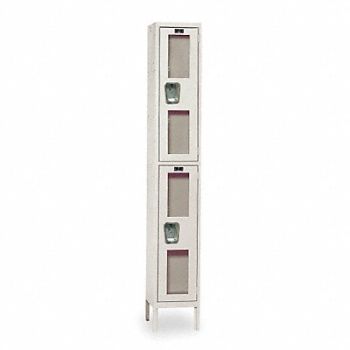 HALLOWELL Wrdrb Lckr 2x1Lckr Tan 78 x12 x18 Assm, 4HU11