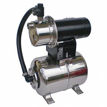 DAYTON Well Jet Pump System 3/4 HP 6.0 gal tank, 4HFA3