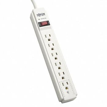 TRIPP LITE Surge Protector Strip 6 Outlet Gry, 4HHG6