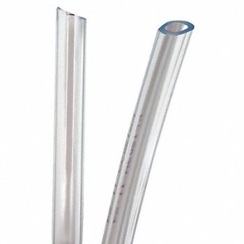 KURIYAMA Tubing 1-1/4 I.D. 100 ft Clear Flxible, 1PBK5
