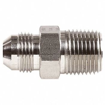 GRAINGER APPROVED Hose Adapter 1/8 NPT 1/4 JIC, 4HM23