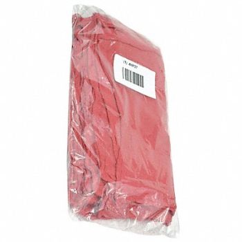 GRAINGER APPROVED Red Shop Towel 12 x 12 PK25, 4HP37
