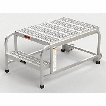 GRAINGER APPROVED Portable Wk Pltfrm Sngle Side Al 20 In H, 4HRC1