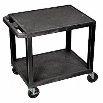 GRAINGER APPROVED Utility Cart 300 lb Load Cap. Resin, 4HRK3