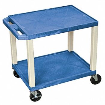 GRAINGER APPROVED Utility Cart 200 lb Load Cap. Resin, 4HRK2