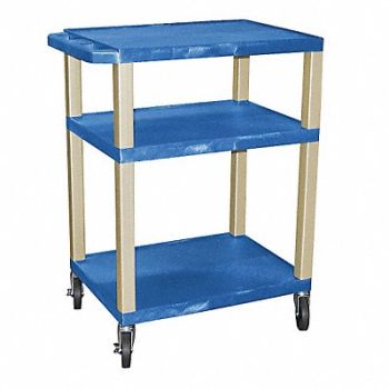 GRAINGER APPROVED Utility Cart 300 lb Load Cap. PE, 4HRN9