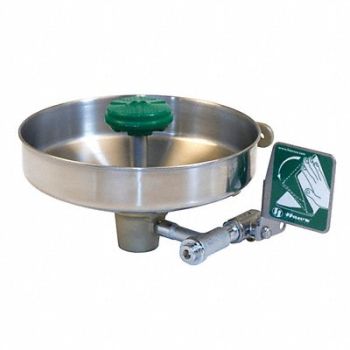 HAWS Eye/Face Wash Station w/Trap Wall SS, 4HRW8