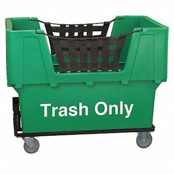GRAINGER APPROVED Cube Truck LLDPE Green 23.0 cu ft., 4HTH2