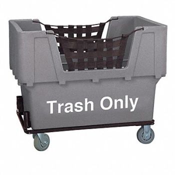 GRAINGER APPROVED Cube Truck LLDPE Gray 23.0 cu ft., 4HTH3