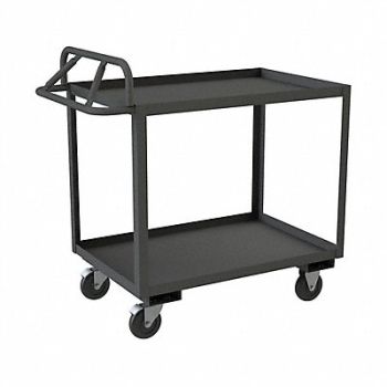 GRAINGER APPROVED Utility Cart 1 400 lb Steel, 4HTN7
