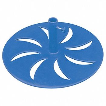 GRAINGER APPROVED E5621 Outdoor Umbrella Base Round Blue, 4HUW6