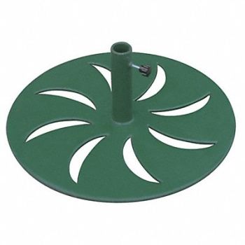 GRAINGER APPROVED E5621 Outdoor Umbrella Base Round Green, 4HUW7