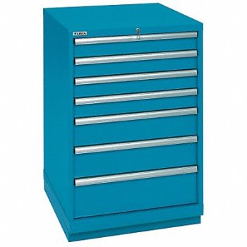 LISTA Mod Drwr Cab 41-1/2 H 7 Drwr Clssc Blue, 4HUX9
