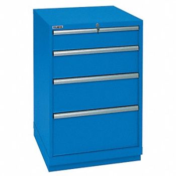 LISTA Mod Drwr Cab 41-1/2 H 4 Drwr Bright Blue, 4HUY2