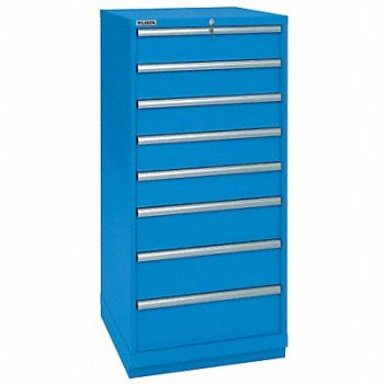 LISTA Mod Drwr Cab 59-1/2 H 8 Drwr Bright Blue, 4HUY5