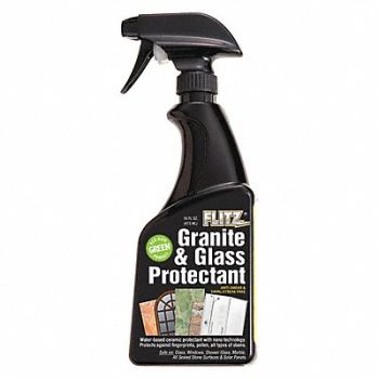 FLITZ PREMIUM POLISHING PRODUCTS Granite and Glass Protectant 16 oz, 4HWR8