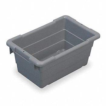 AKRO-MILS Cross Stacking Ctr Gray Solid Polymer, 4HY31